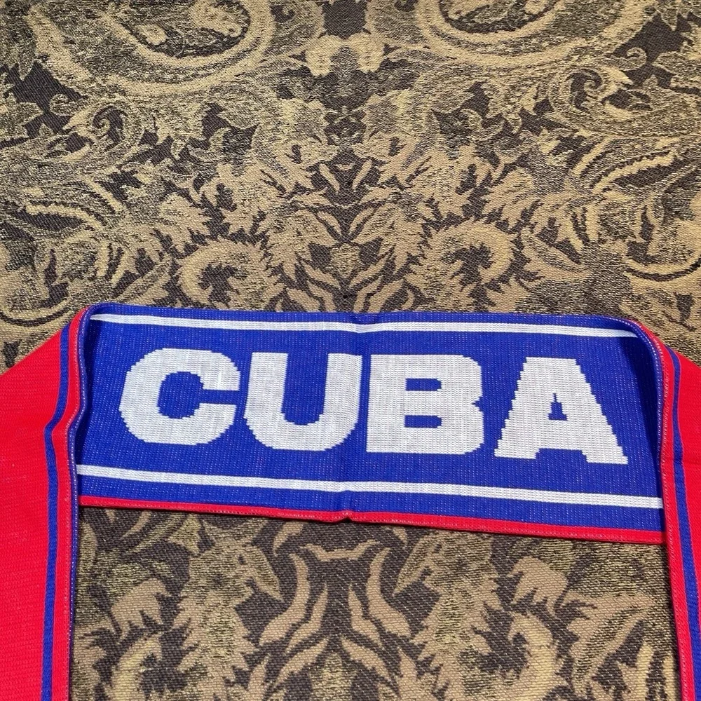 Cuba Soccer Football Scarf Licensed New Red Blue Double Sided New